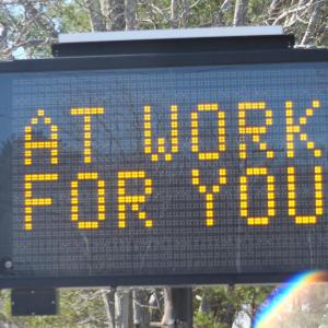 Boothbay is one of three towns where Lincoln County EMA has placed signs warning residents about the COVID-19 pandemic. BILL PEARSON/Boothbay Register