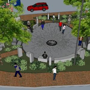A rendition of the Veterans Plaza in Brunswick. Courtesy photo