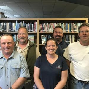 Front row from left: Chair Richard Hallinan, Ashleeann Lowery and Kevin Anthony. Back: Steve Lorrain and Ronnie Campbell. Courtesy photo