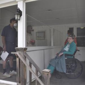 John and Avae Traina celebrating Hilda Traina turning 99 years old. Kim Traina photo