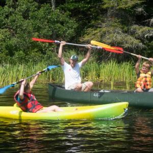 Fun on the water at Camp Knickerbocker July 30. Courtesy of BRYMCA