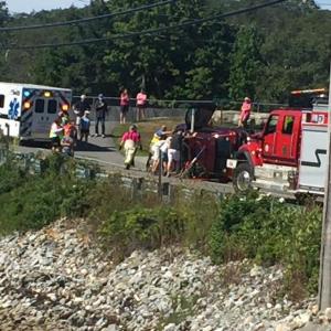 A New Hampshire man received minor injuries following a one-vehicle accident Aug. 28 in West Boothbay Harbor. BILL PEARSON/Boothbay Register