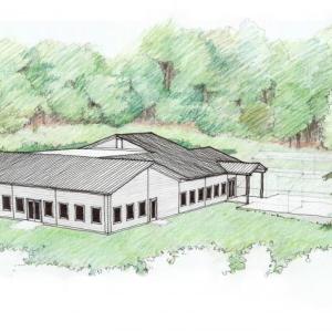 Architectural illustration of Watershed’s new Windgate Studio. Courtesy of Claire Brassil