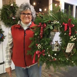 Wiscasset Holiday Marketfest will feature Wreaths Around the Holidays, wreaths decorated by Wiscasset Area Chamber of Commerce members. In 2019, this wreath from White Pine Home owner Betsy Kyle won People’s Choice. Wiscasset Holiday Marketfest photo