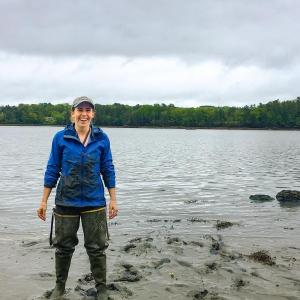 Kara Pellow, shown in June 2019, has been conducting fisheries related research in Maine and Mexico. Jess Woodall photo
