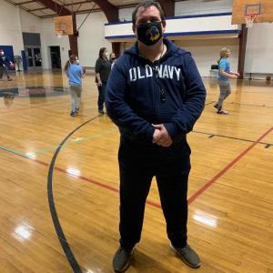 This is the first time in 26 years Ed Crocker has not officiated high school basketball. Instead, he is volunteering at Boothbay Region YMCA in several youth programs. BILL PEARSON/Boothbay Register