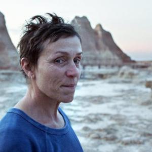 Frances McDormand stars in “Nomadland,” the first film to screen at the Lincoln Theater in a year. Courtesy of Andrew Fenniman