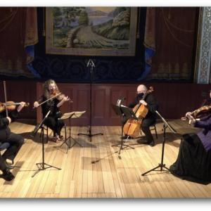 The DaPonte String Quartet onstage at the Rockport Opera House. Courtesy photo