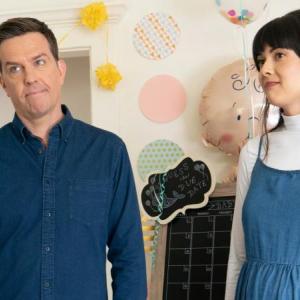 Ed Helms and Patti Harrison star in “Together, Together” opening at Lincoln Theater May 21. Courtesy of Andrew Fenniman