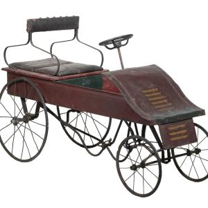 Circa 1910 Maine homemade pedal kiddie car! A rare find.