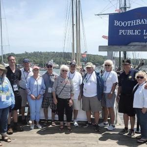 Members of Friends of Windjammer Days, Rebuilding Together and American Legion Post 36. Courtesy of Mark Gimbel