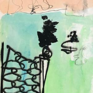 “Wire Gate, Italia,” mixed media, John Vander, 2021. Courtesy of the venue