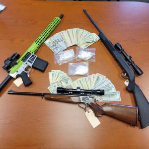 The items seized from 13 Martin Road, Jefferson on Aug. 4. Courtesy photo