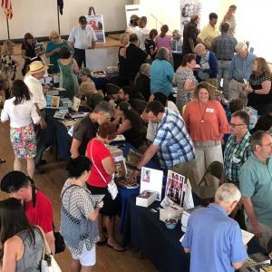 Books In Boothbay, Maine’s summer book fair, in 2019. Event FB page