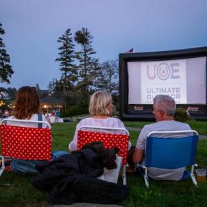 Movie night at Newagen Seaside Inn. Erin Stodder Photography