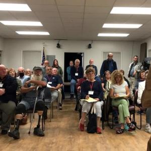 Al Cohen speaks at the Lincoln County Republican Committee meeting on Sept. 29. Courtesy photo