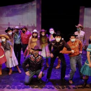 The Lincoln Academy-Heartwood Theater cast of “Oklahoma!” opening Nov. 4 at the Poe Theater. Courtesy of Joy Braley