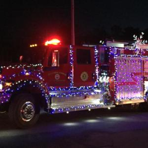 Boothbay Harbor Fire Department’s winning fire truck. STEVE EDWARDS/Boothbay Register