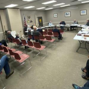 The planning board discusses a prior approval on remand from the board of appeals. JOSEPH CHARPENTIER/Boothbay Register
