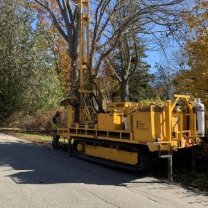 Surveying and boring testing caused four Murray Hill Road residents to contact Boothbay officials about New England Aqua Ventus’ project. BILL PEARSON/Boothbay Register
