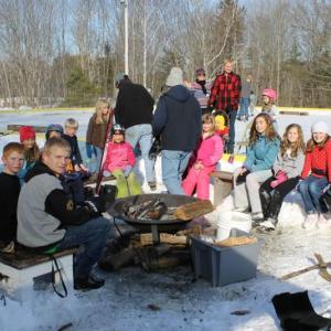 A scene from a past outing at the Boothbay Ice Rink. Courtesy of Kevin Anthony