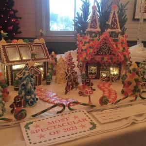 After her third year entering the Gingerbread Spectacular, Carla Warren’s “Santa’s Greenhouse” was awarded Most Spectacular of 2021. File photo