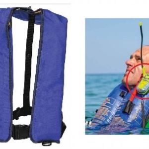 Three gift items that make life safer and simpler for the Boater on your Christmas list. From left, Handheld VHF radio; Inflatable PFD; EPIRB personal locator beacon. Coast Guard Auxiliary photo.