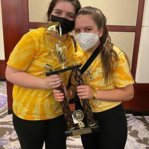 Phoebe Cook. left, and Emerson Harris were distinguished as All-Stars. Courtesy of Allison Van Etten