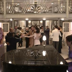 A scene from Kenneth Branagh’s remake of “Death on the Nile” opening at Harbor Theater Feb. 25. Disney press kit photo