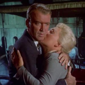 Jimmy Stewart and Kim Novak in a scene from “Vertigo.” See it on the big screen once again at Harbor Theater March 3. Courtesy of the venue