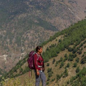 The film “Durga: Forging a New Trail” tells the story of a young woman from Nepal who dared to challenge local custom by rejecting an arranged marriage and leaving her small farming village to seek an education and become a trekking guide. Courtesy of Coastal Rivers