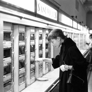 Even Audrey Hepburn went to an automat. See the Mel Brooks’ film, “The Automat” opening at Harbor Theater April 29. Courtesy of the venue