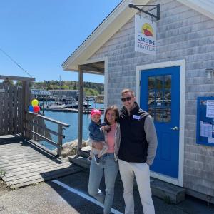 Carefree Boat Club franchise owners Ashley and Ed Bernard, with daughter Eloise, are gearing up for the club’s second season. Courtesy photo
