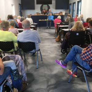 Community members attend a Garden Club of Wiscasset program last fall in the Learning Center. Maine Tasting Center photo