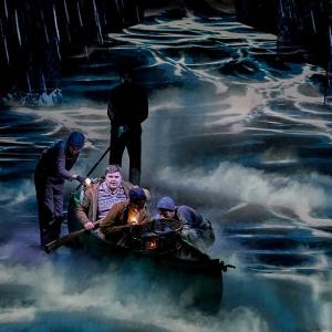 Scene from the National Theater Live production of “The Book of Dust - La Belle Sauvage” playing May 19. Production photography, Manuel Harlan
