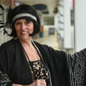 Abbie Shaw, so elegant a flapper she won first place! Gala glad rags were worn by half of the audience at the gala premiere and fashion show of the new “Downton Abbey” film May 20. Bob Crink photo