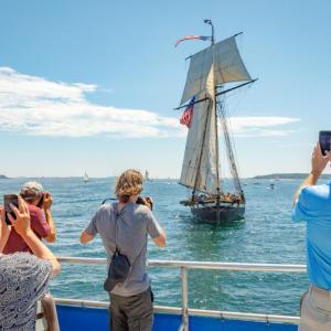 Photographing the windjammers in 2021. Mike Leonard photo