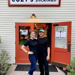 Louise Monroe and Mike Nguyen now manage Cozy’s Dockside restaurant on Southport. Courtesy photo