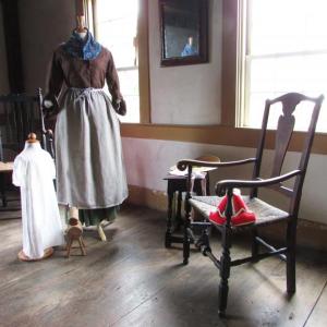 Anyone interested in history is invited to learn about becoming a docent guide at the Chapman-Hall House.Pictured here is an 18th century costume display. Courtesy of LCHA