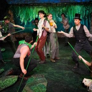 Captured boys in Heartwood Theater's "Peter and the Starcatcher," Aug 3-6. Visit heartwoodtheater.org for details. Jenny Mayher photo