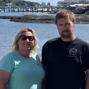 Jen Mitchell, owner of Brady’s, and Troy Plummer, of Maine Lobsterman’s Association. Courtesy photo