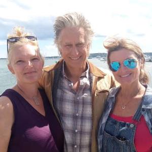 Kay Stephens, with actor Whip Hubley (“Top Gun”) and Cheri Savage on the film's set. Photo by Kay Stephens