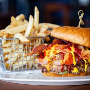 Burgers, fries and more will be served at the Anchor Restaurant, next to the Flagship Inn in Boothbay Harbor, which opens Nov. 18 for the holidays. Courtesy of Midcoast Hospitality Group