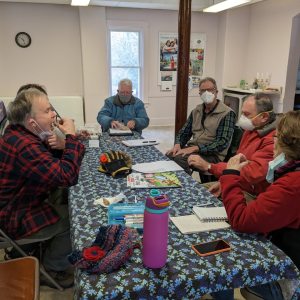 The Jan. 9 meeting of French Conversation Group. Courtesy of Margot Stiassni