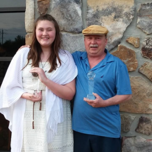 Nataleigh Blackman and her grandfather, Garry Blackman Sr. Courtesy photo