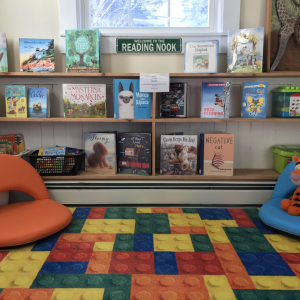Southport Memorial Library’s newly renovated Reading Nook. Courtesy photo
