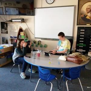 Boothbay Region Elementary School esports players. Courtesy of Shawna Kurr