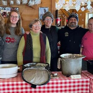 The March 27 Community Lunch servers and hosts. Jennie Mitchell photo