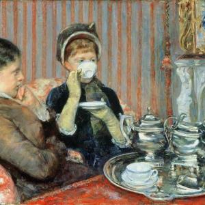 “The Tea” - Mary Cassatt c 1880. Courtesy of Exhibition on Screen