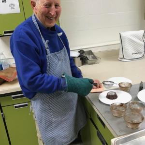 A participant in Deb Arter's Chocolate Extravaganza class unmolds some delicious morsels at a recent class. Courtesy photo